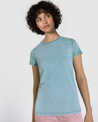 Fiyi Women's Acid-Wash T-Shirt 180 GSM